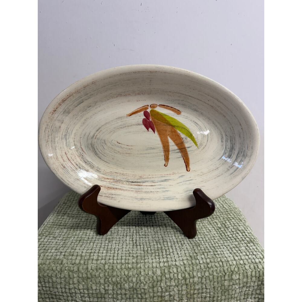 Vintage Trade Winds Pottery Platter Mid Century Vernon CA Hand Painted